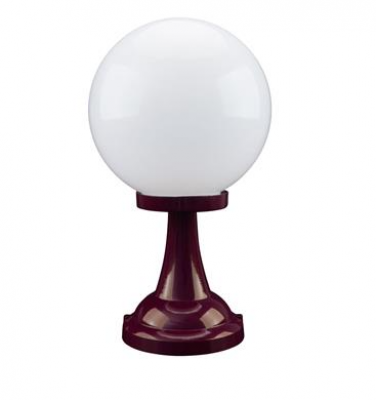 SIENA PILLAR MOUNT 300MM OPAL E27 BURGUNDY